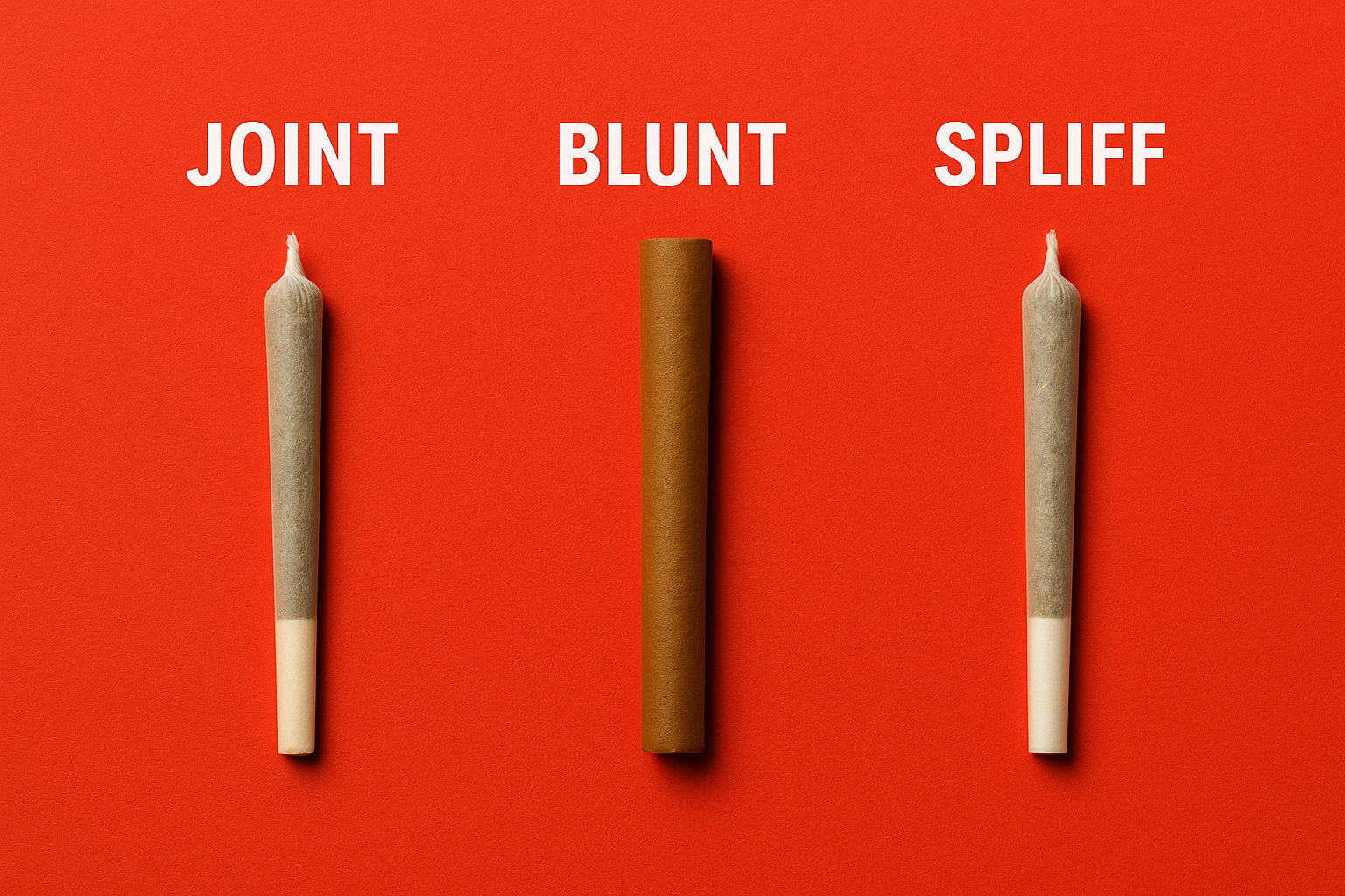 Difference B/w Joints, Blunts & Spliffs