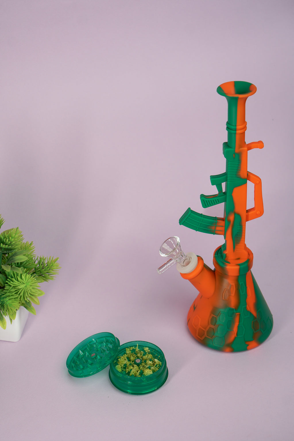 Silicone Bong 12″ | AK-47 | Unbreakable & Detachable