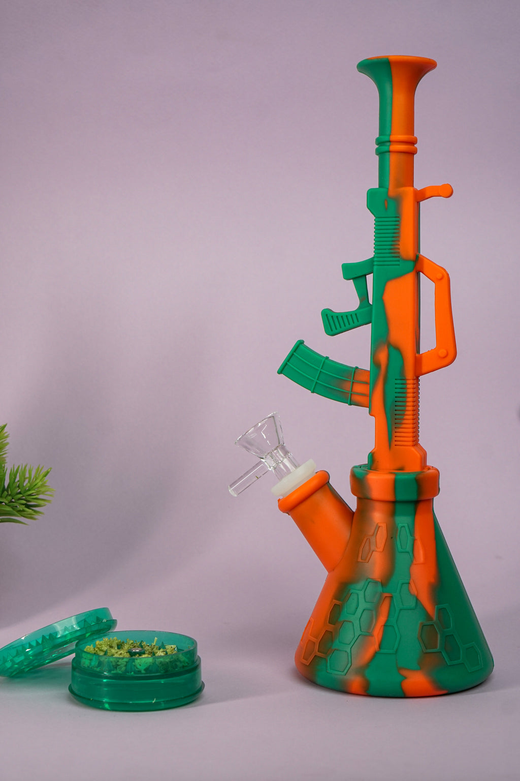 Silicone Bong 12″ | AK-47 | Unbreakable & Detachable