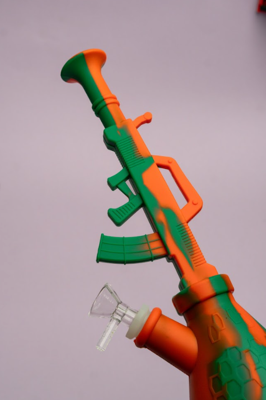 Silicone Bong 12″ | AK-47 | Unbreakable & Detachable